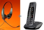 TELEFON GIGASET C550 + SŁUCHAWKA NAGŁOWNA TM710